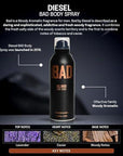 Diesel Bad Body Spray 200ml - Toi ‘n’ Moi Ltd