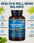 Prowise Vegan Omega-3 DHA from Algae Oil | 60 Softgels with Vitamin E - Toi ‘n’ Moi Ltd