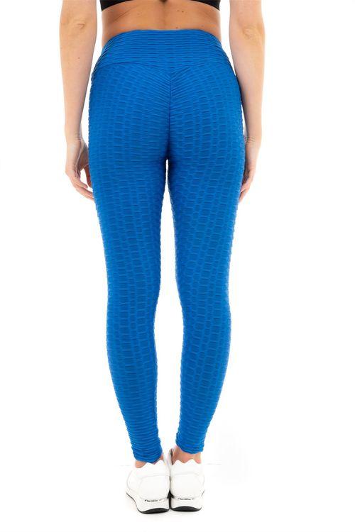 SOLID HONEYCOMB SEAMLESS LEGGINGS XL COBALT BLUE - Toi ‘n’ Moi Ltd