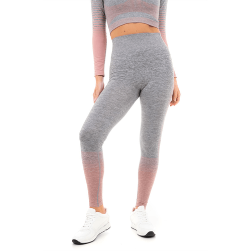 GRADIENT STRIPE SEAMLESS LEGGINGS GREY - XL - Toi ‘n’ Moi Ltd