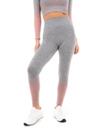 GRADIENT STRIPE SEAMLESS LEGGINGS GREY - XL - Toi ‘n’ Moi Ltd