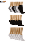 Glenmuir Women'S Bamboo Cushioned Trainer Socks, 2 X 3 Pack - Toi ‘n’ Moi Ltd