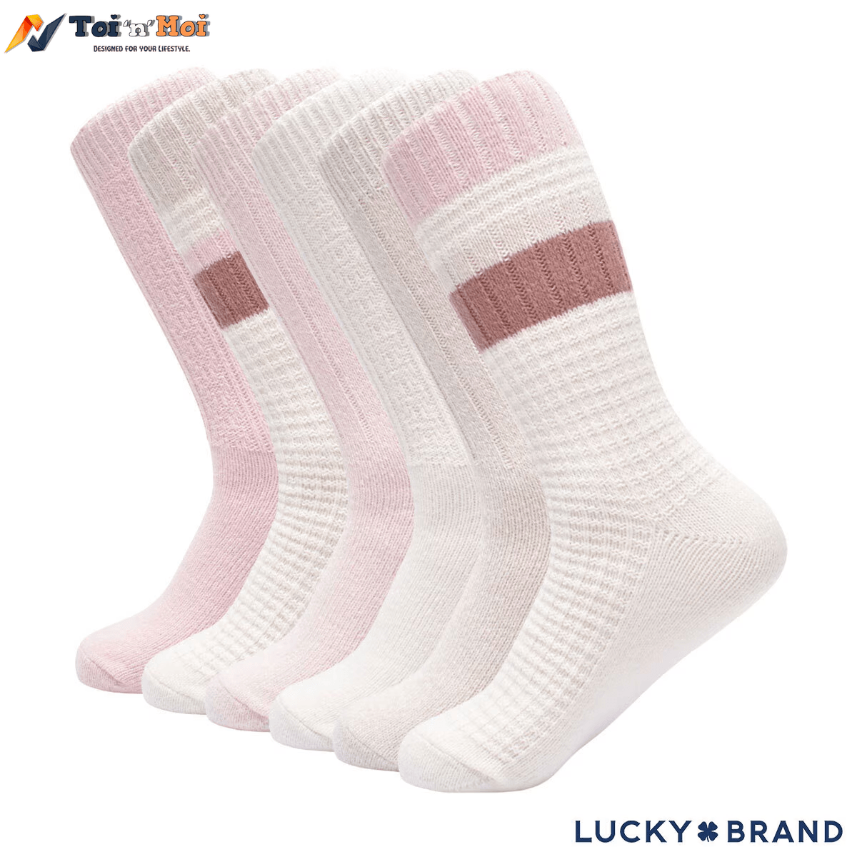 Lucky Cozy Boot Sock, 6 Pack - Toi ‘n’ Moi Ltd
