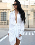 Abito camicia bianco Kendra