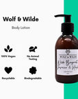 Wilde Bergamot, Jasmine & Musk Luxury Body Lotion 250ML - Toi ‘n’ Moi Ltd