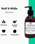 Wilde Cucumber, Ginger & Mint Luxury Body Lotion 250ML - Toi ‘n’ Moi Ltd