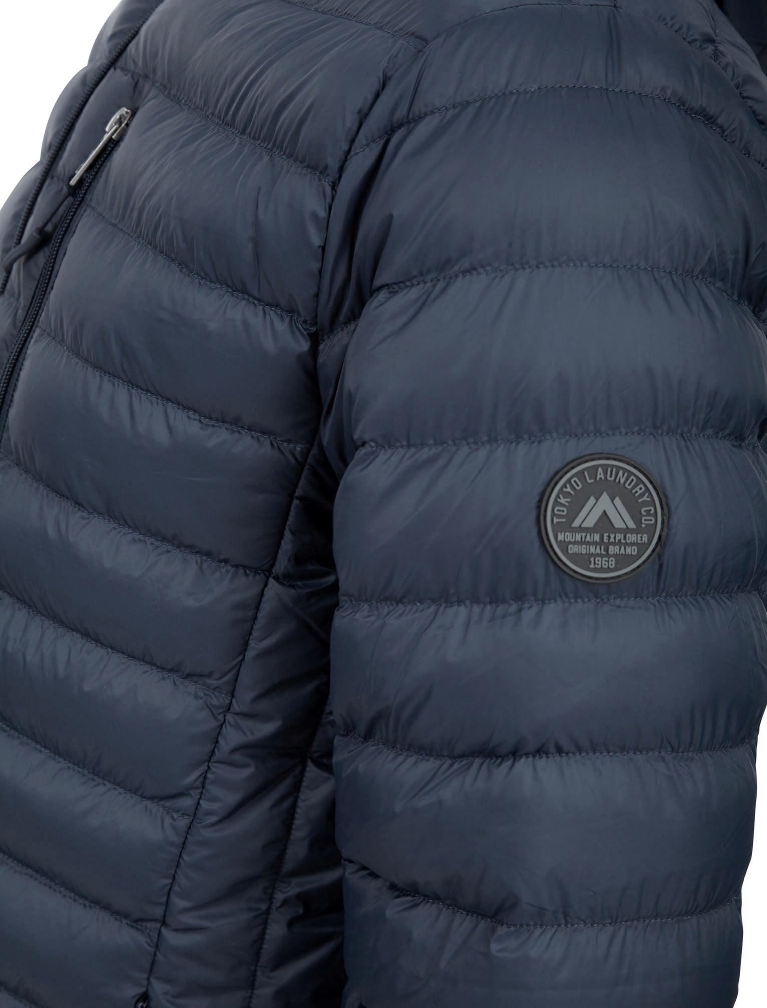 Tokyo Laundry Puffer Jacket Mens Hooded Quilted Coat Warm Winter Zip Pockets - Toi ‘n’ Moi Ltd
