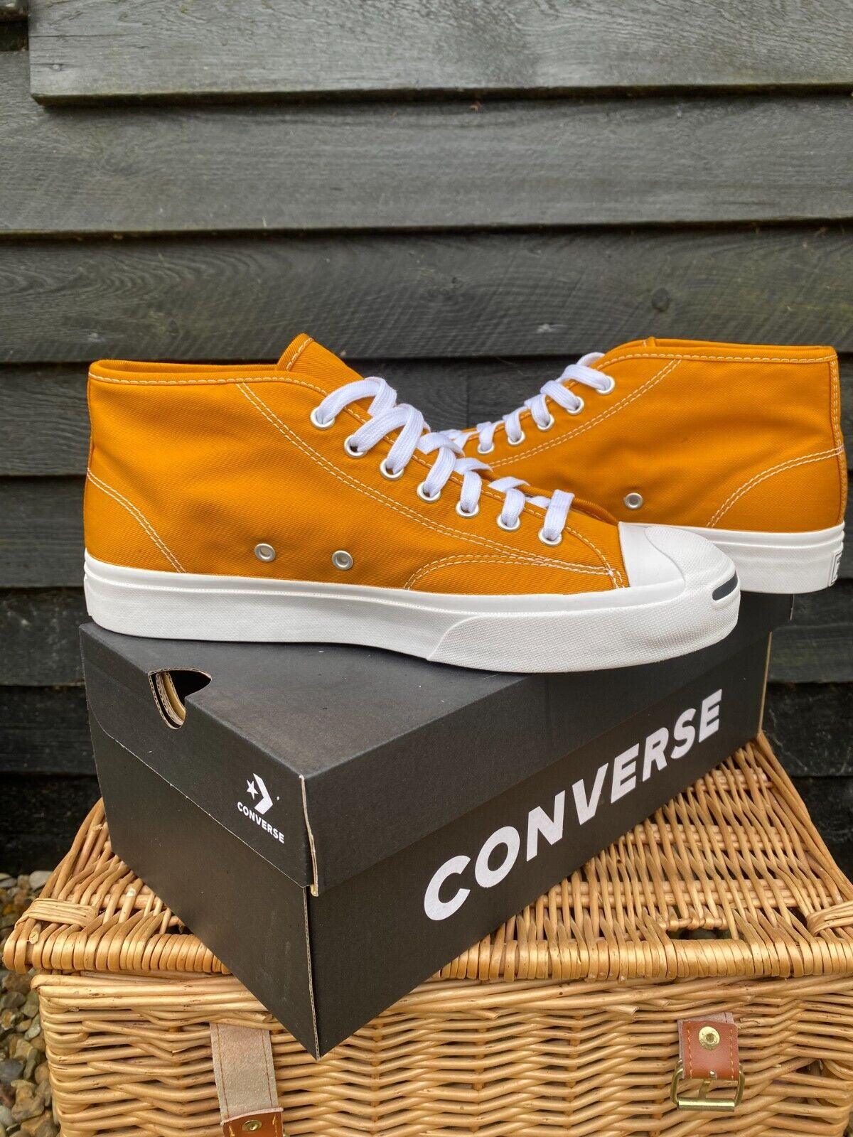 Converse Unisex Jack Purcell Mid Trainers / Saffron Orange / RRP £70 - Toi ‘n’ Moi Ltd
