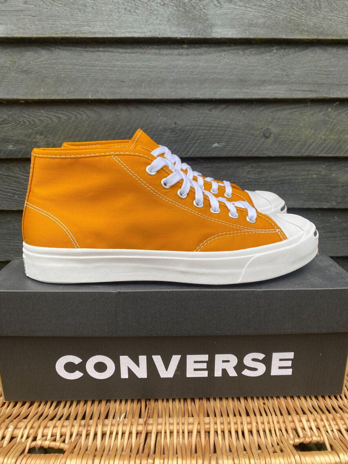 Converse Unisex Jack Purcell Mid Trainers / Saffron Orange / RRP £70 - Toi ‘n’ Moi Ltd