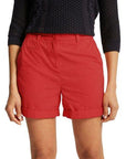 Ladies Pure Cotton Roll Up Chino Shorts - ex Store - Toi ‘n’ Moi Ltd