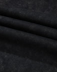 Black Solid Waffle Knit Patchwork Raglan Sleeve Sweatshirt - Toi ‘n’ Moi Ltd