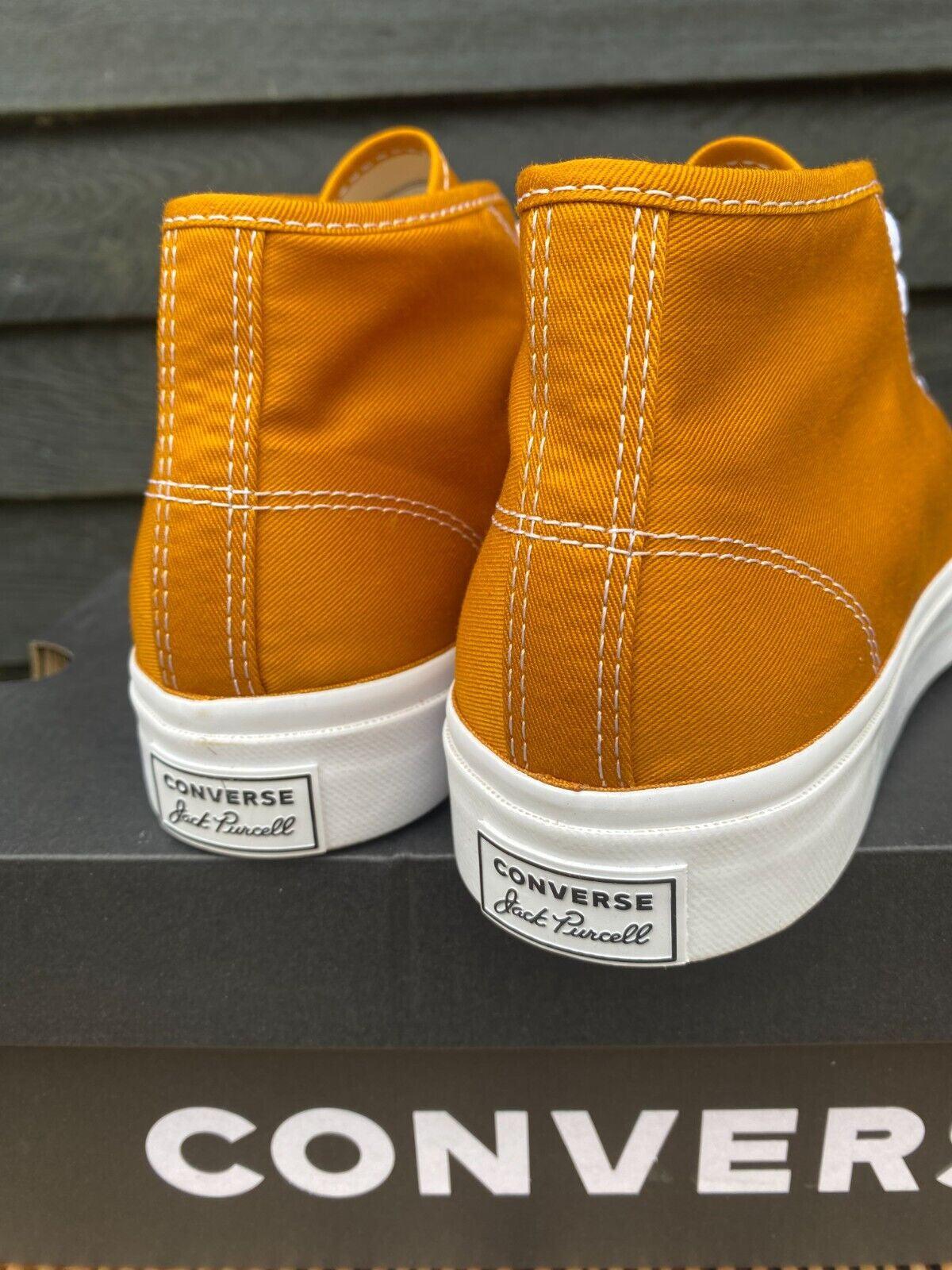 Converse Unisex Jack Purcell Mid Trainers / Saffron Orange / RRP £70 - Toi ‘n’ Moi Ltd