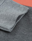 Black Crew Neck Colorblock Plus Size Sweashirt - Toi ‘n’ Moi Ltd