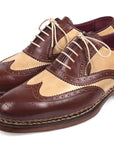 Paul Parkman Triple Leather Sole Goodyear Welted Wingtip Brogues (ID