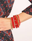 Multicolor Bead Bracelet Set