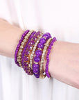 Multicolor Bead Bracelet Set