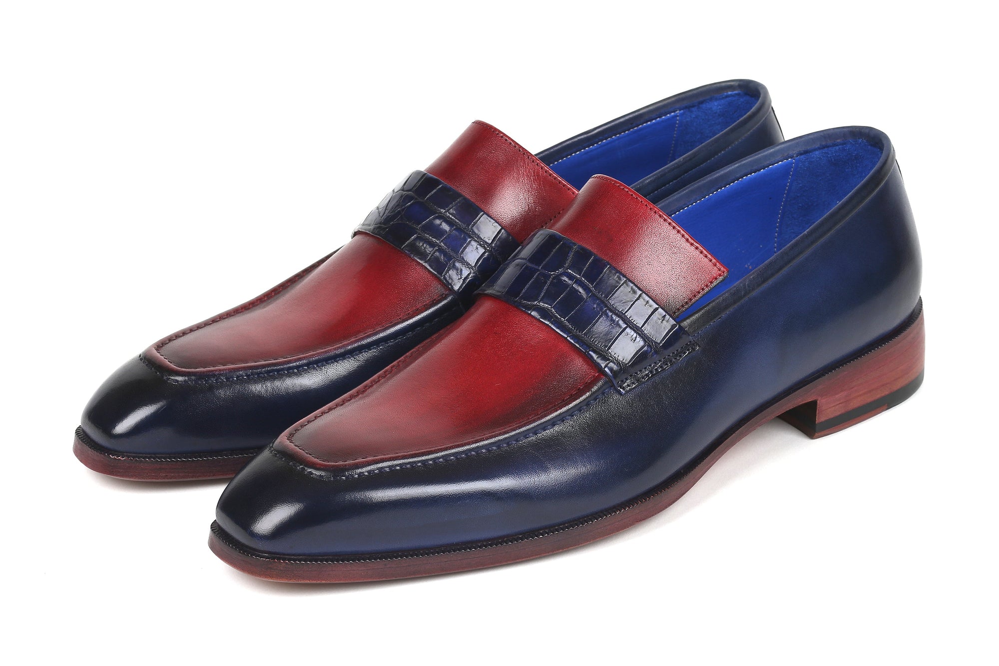 Paul Parkman Beige &amp; Brown Plaid Canvas Derby Shoes (ID
