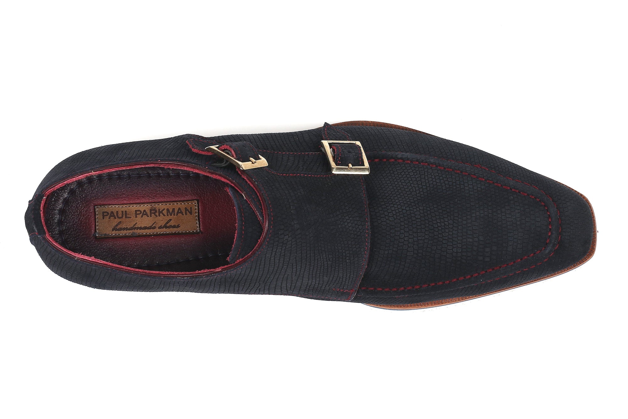Paul Parkman Beige &amp; Brown Plaid Canvas Derby Shoes (ID