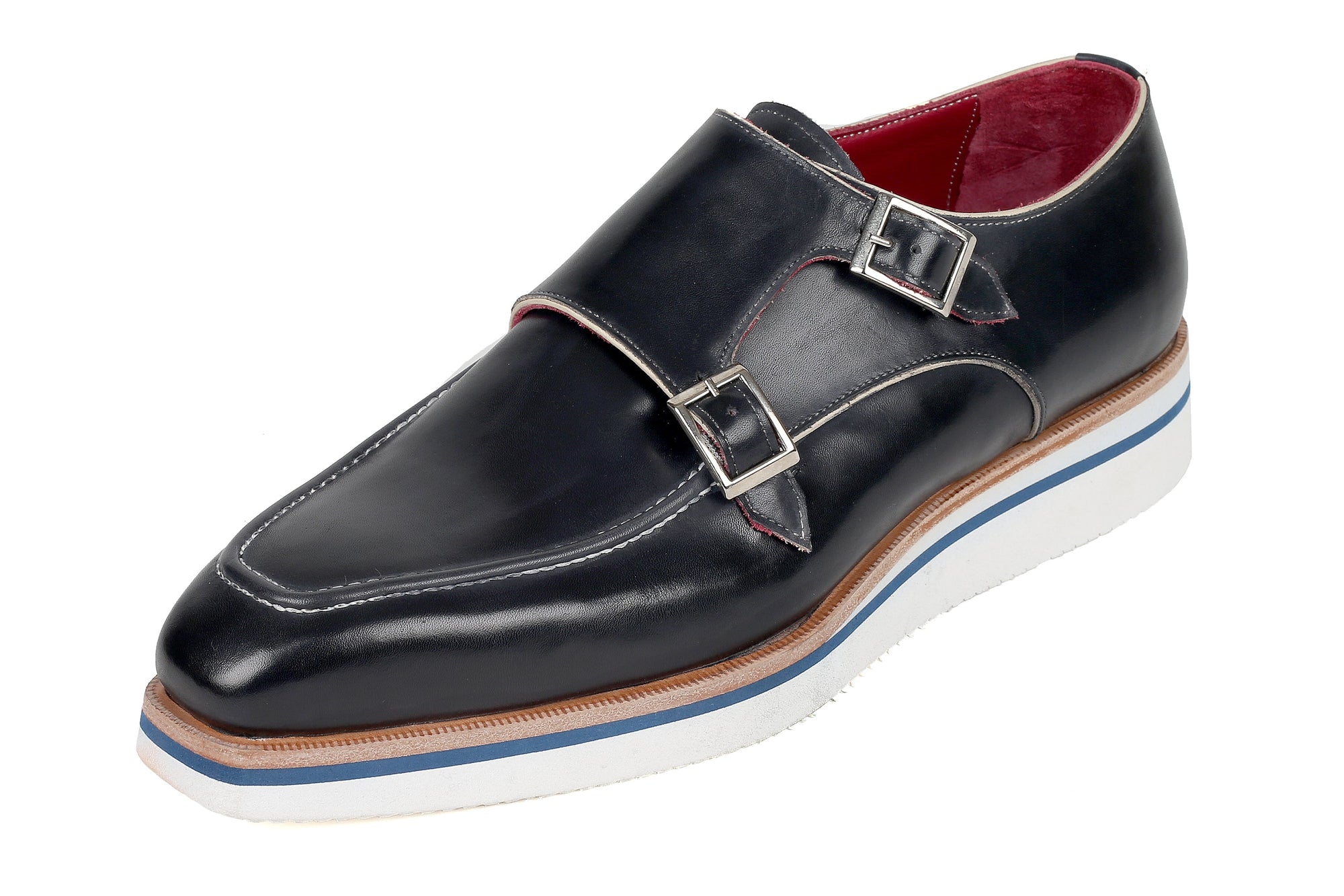 Paul Parkman Beige &amp; Brown Plaid Canvas Derby Shoes (ID