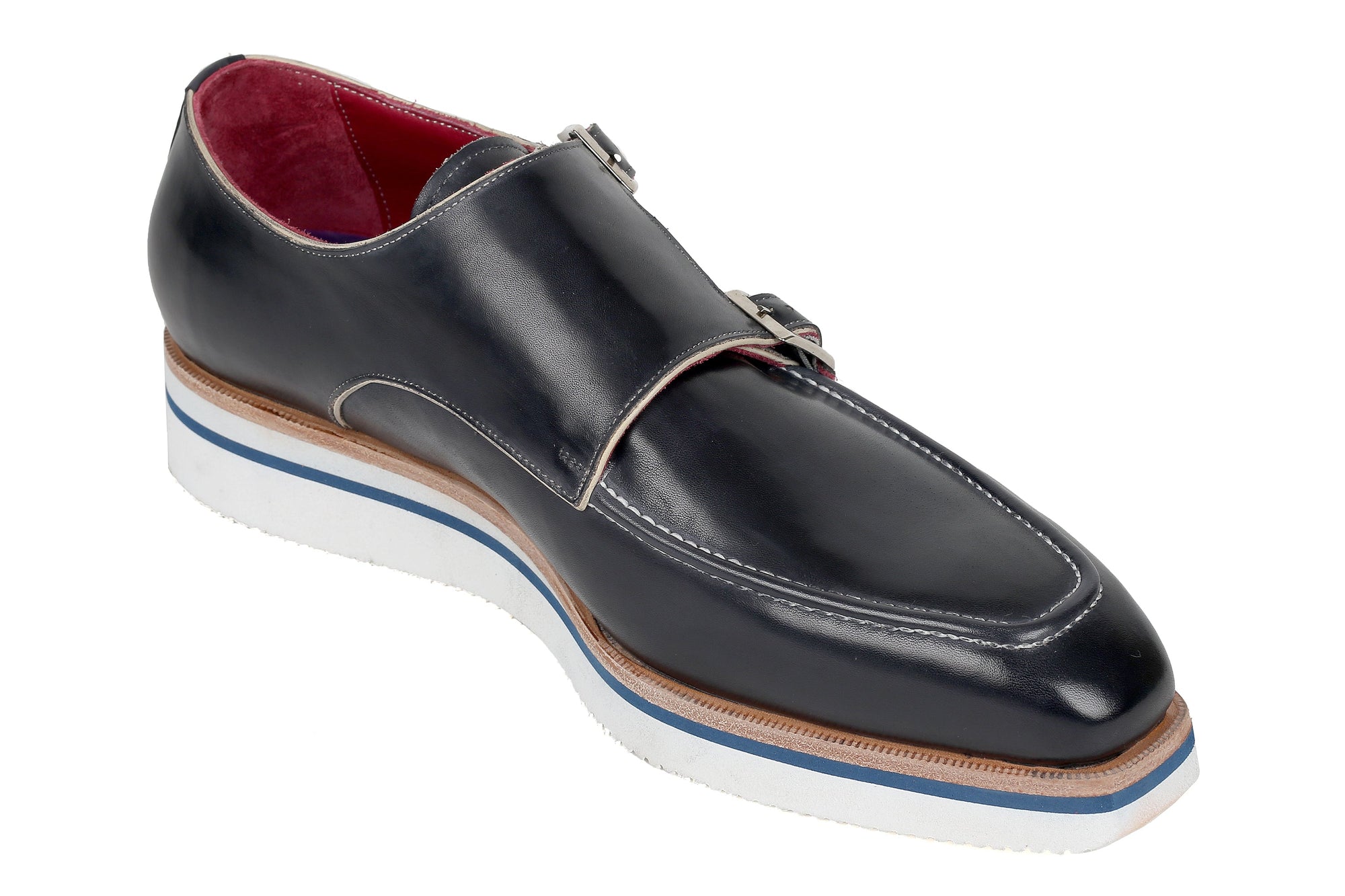 Paul Parkman Beige &amp; Brown Plaid Canvas Derby Shoes (ID