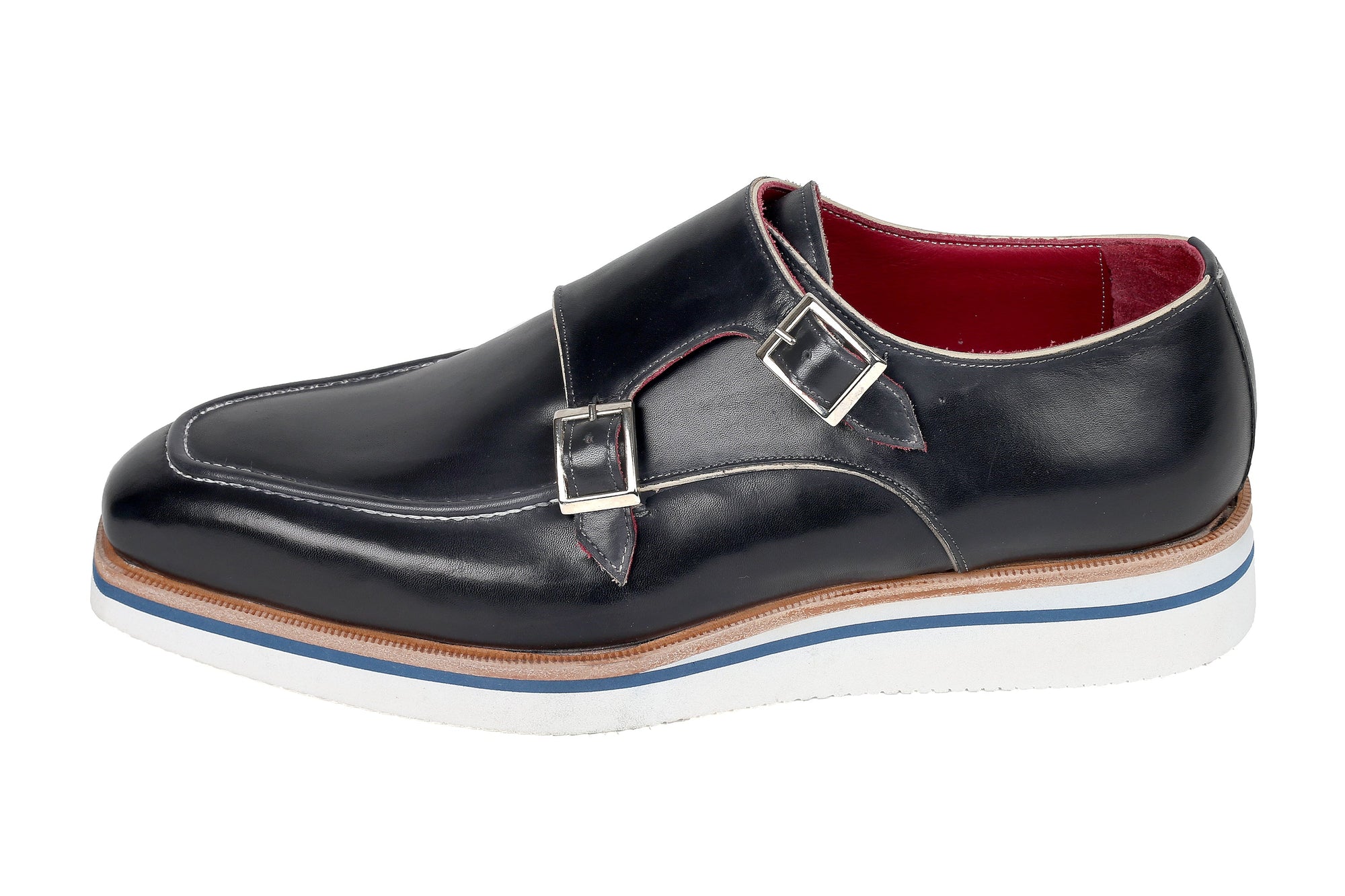 Paul Parkman Beige &amp; Brown Plaid Canvas Derby Shoes (ID