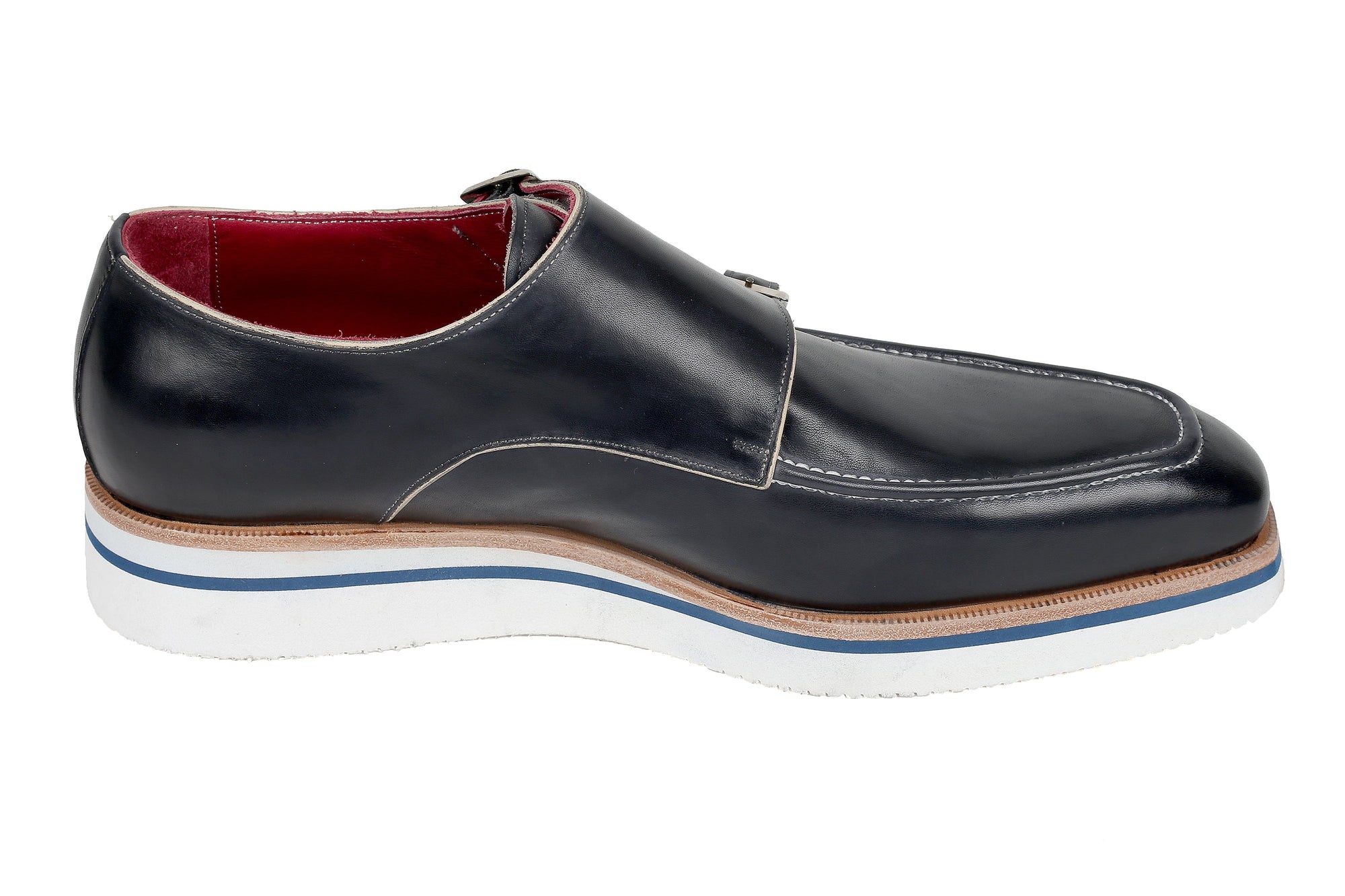 Paul Parkman Beige &amp; Brown Plaid Canvas Derby Shoes (ID