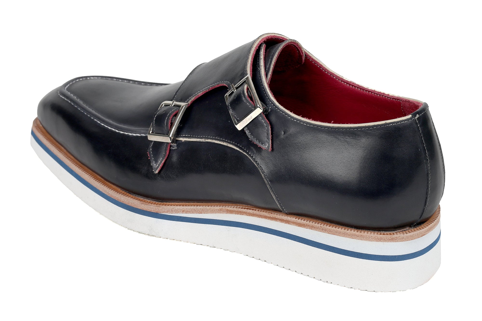 Paul Parkman Beige &amp; Brown Plaid Canvas Derby Shoes (ID