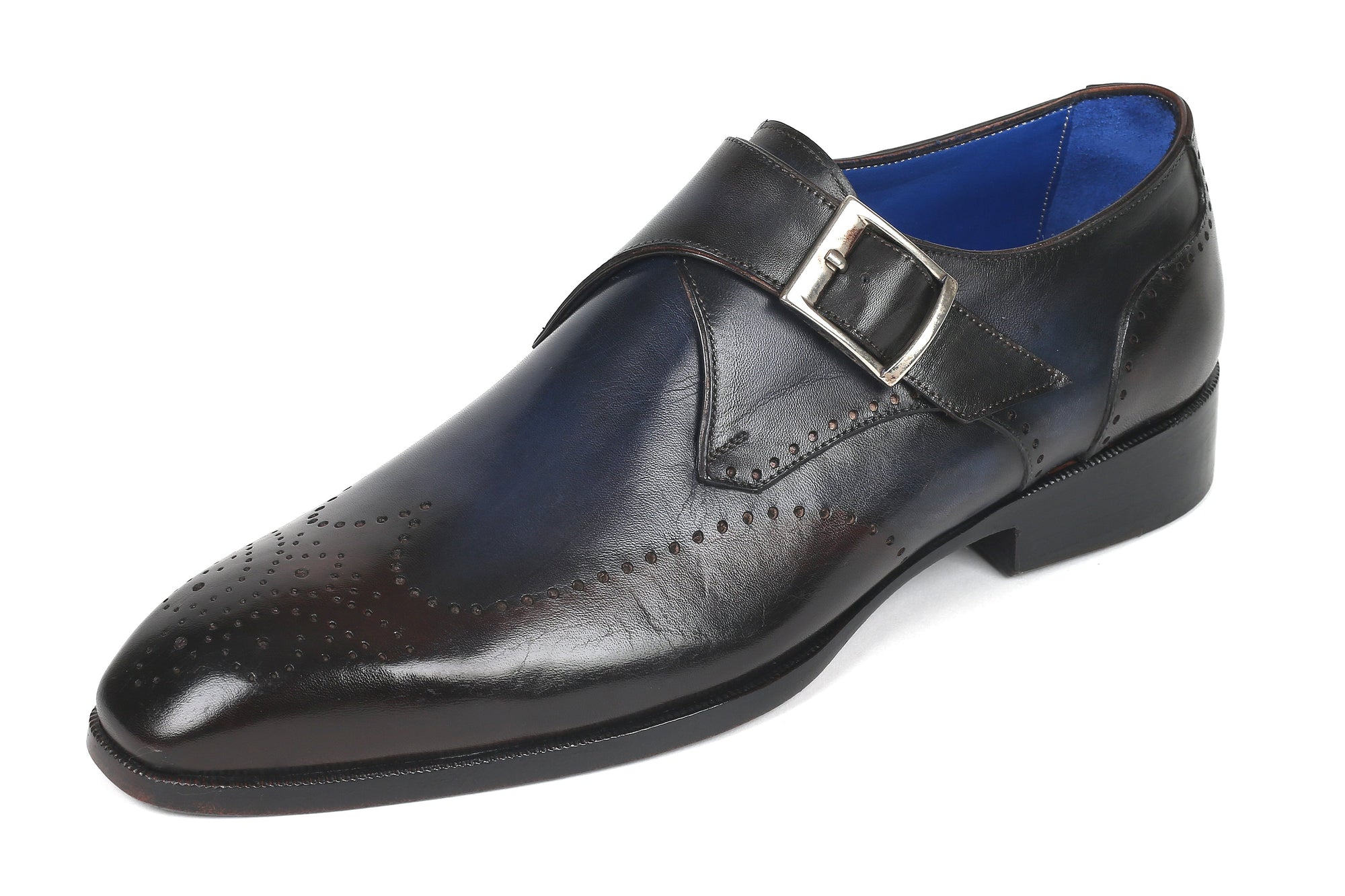 Paul Parkman Beige &amp; Brown Plaid Canvas Derby Shoes (ID