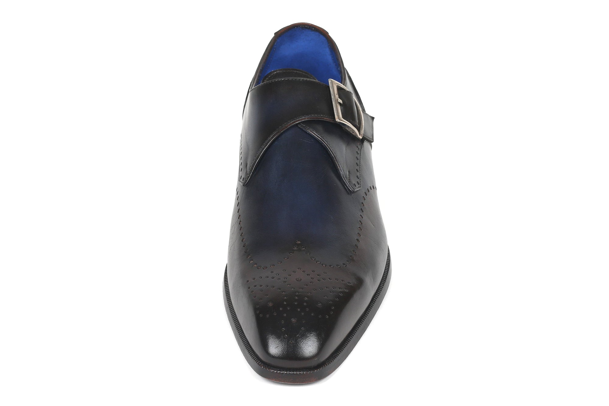 Paul Parkman Beige &amp; Brown Plaid Canvas Derby Shoes (ID