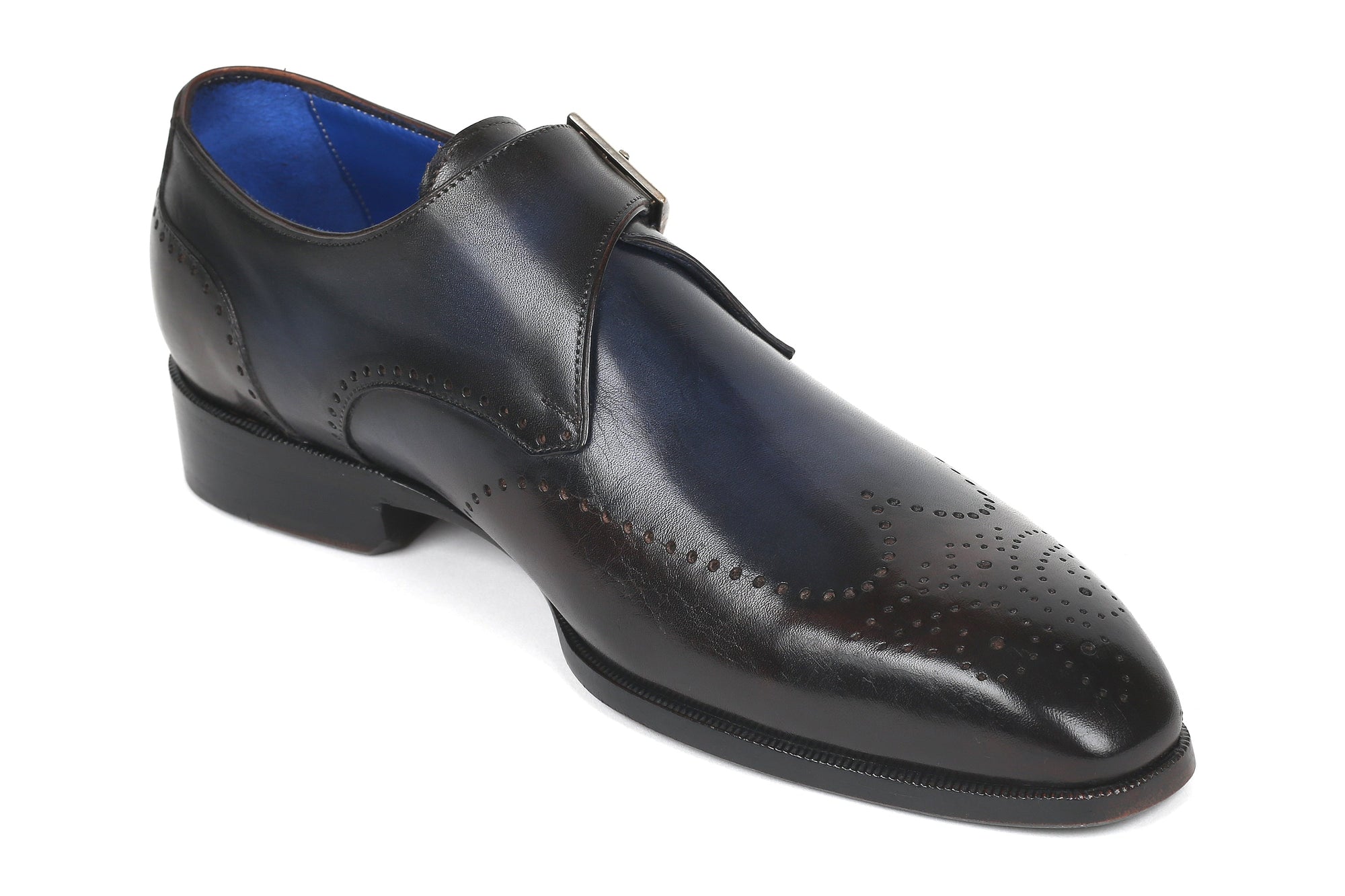 Paul Parkman Beige &amp; Brown Plaid Canvas Derby Shoes (ID