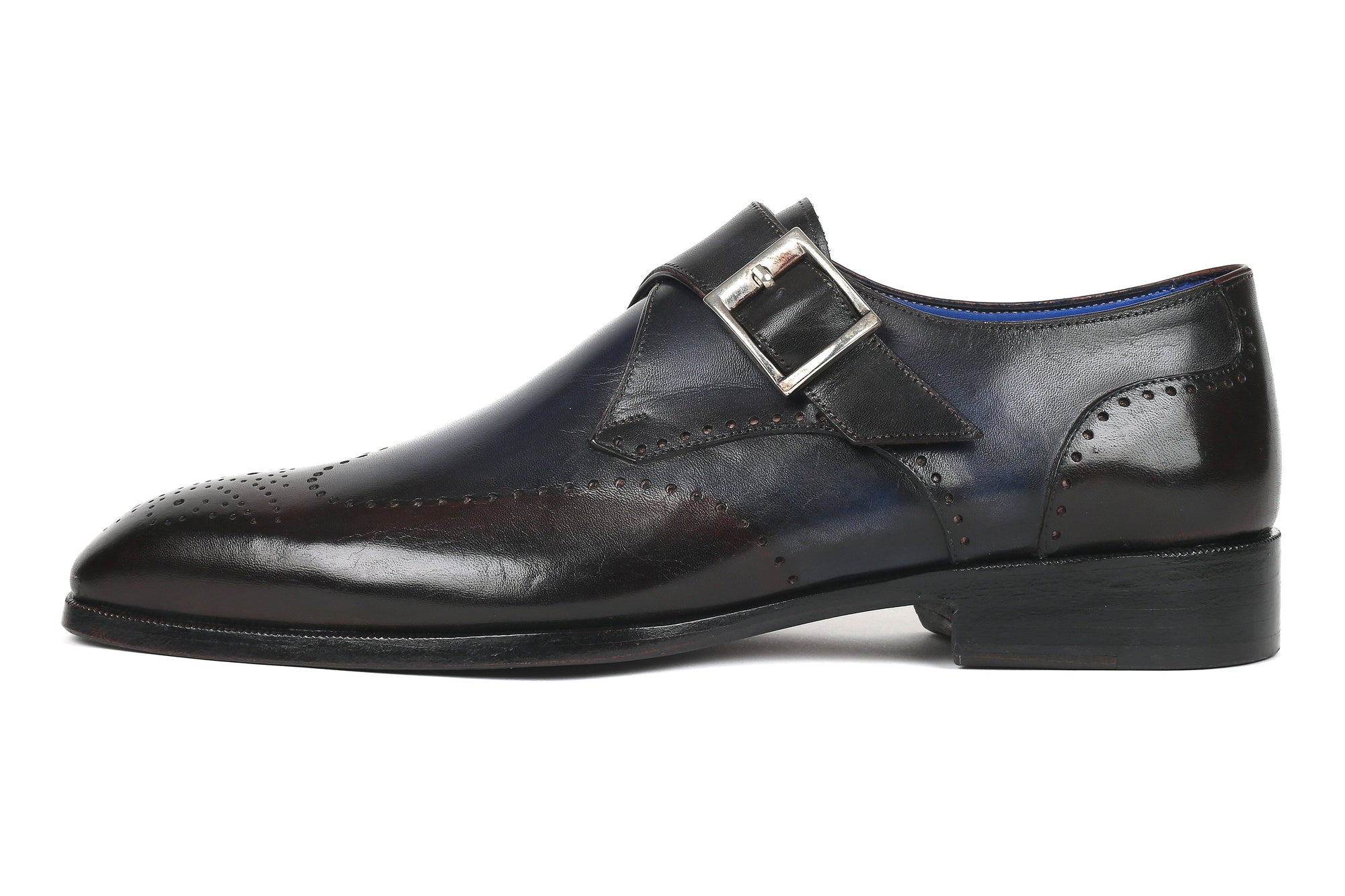 Paul Parkman Beige &amp; Brown Plaid Canvas Derby Shoes (ID