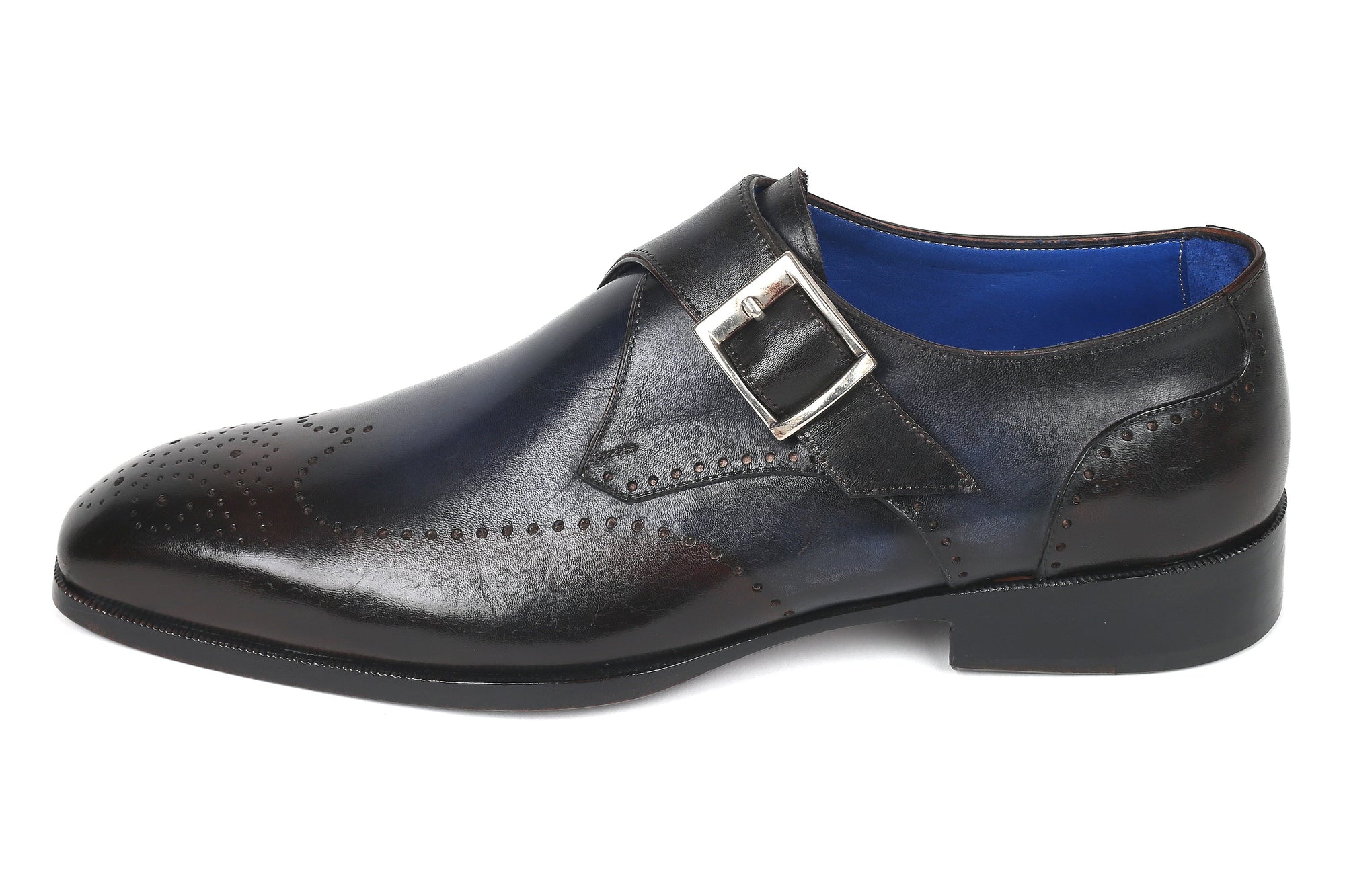 Paul Parkman Beige &amp; Brown Plaid Canvas Derby Shoes (ID
