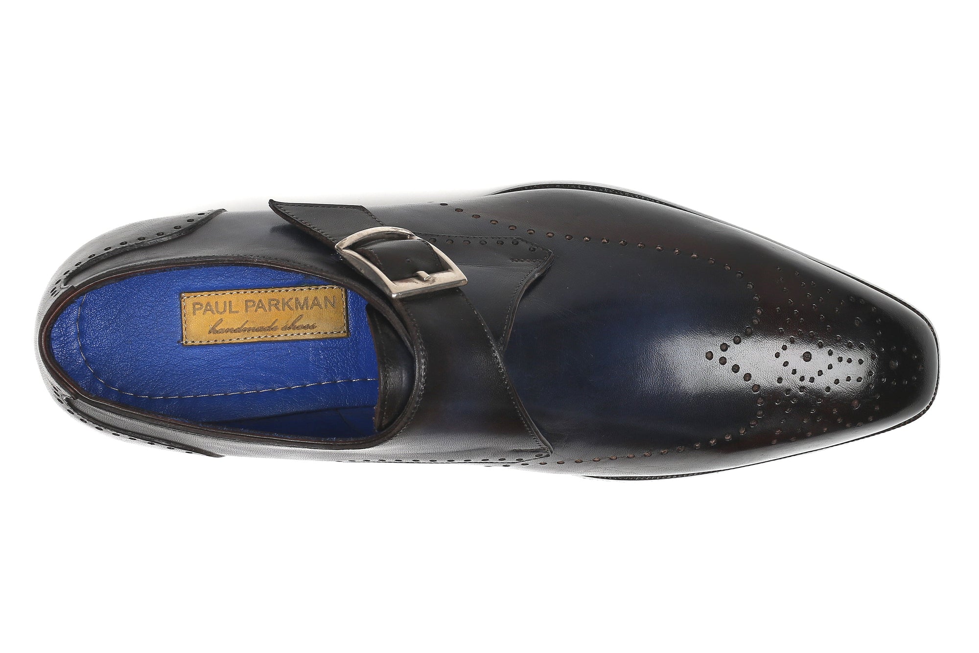 Paul Parkman Beige &amp; Brown Plaid Canvas Derby Shoes (ID