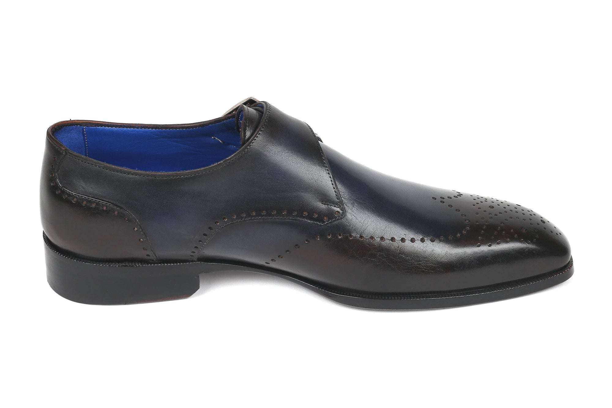 Paul Parkman Beige &amp; Brown Plaid Canvas Derby Shoes (ID