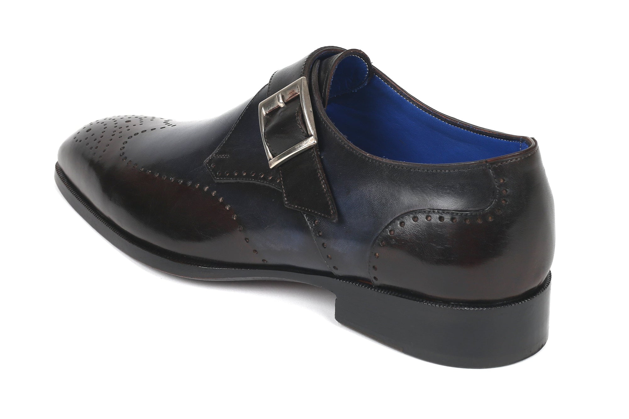 Paul Parkman Beige &amp; Brown Plaid Canvas Derby Shoes (ID