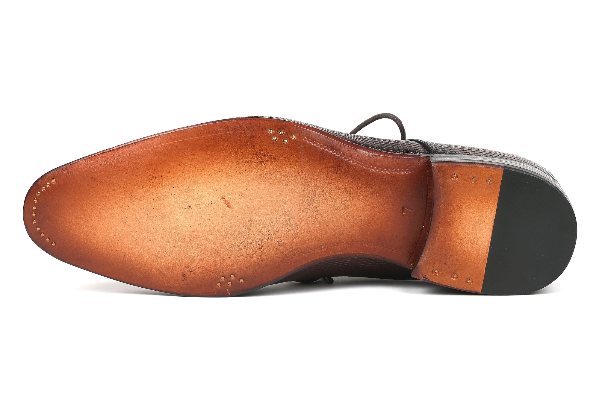 Paul Parkman Beige &amp; Brown Plaid Canvas Derby Shoes (ID