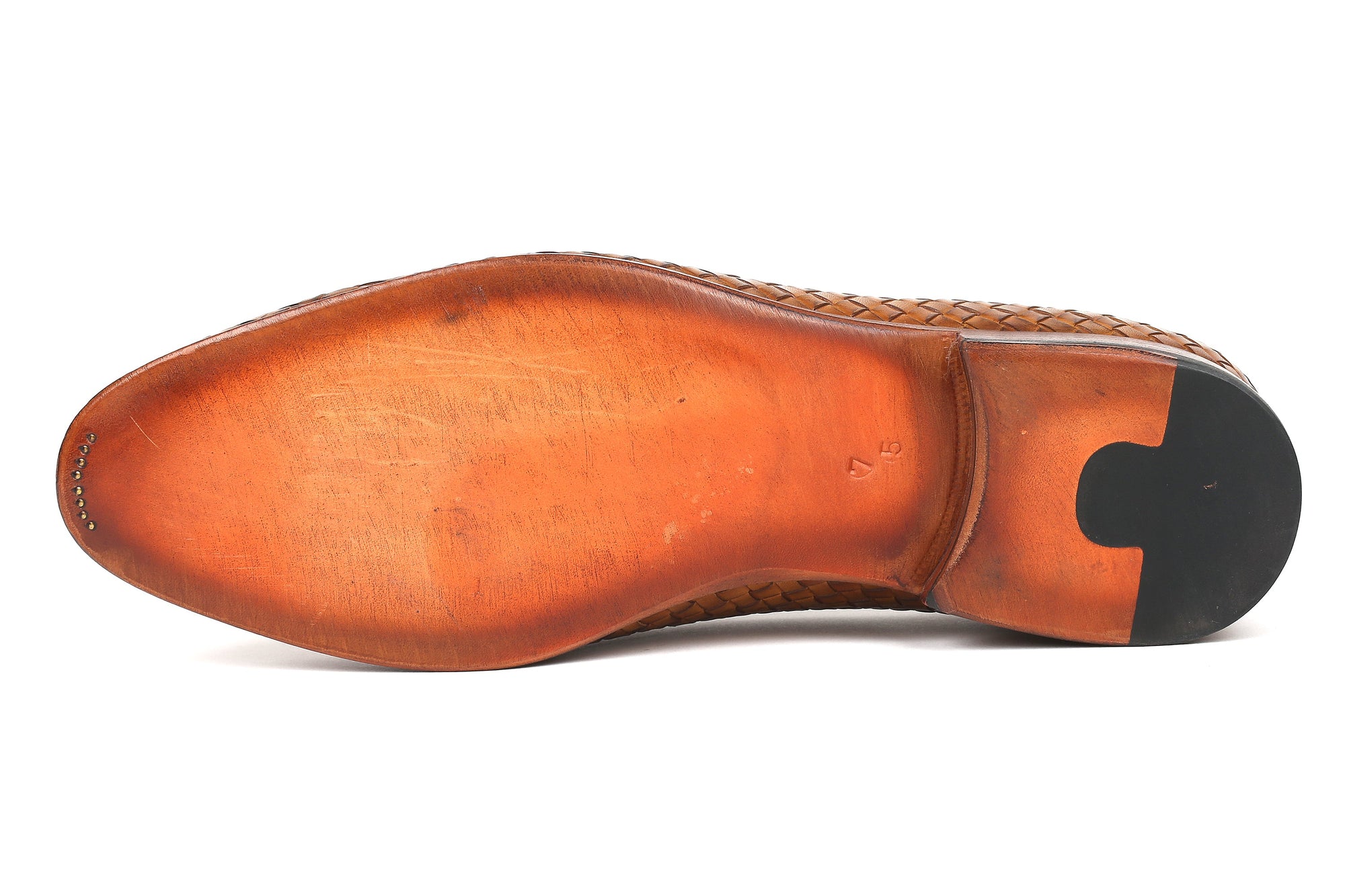 Paul Parkman Beige &amp; Brown Plaid Canvas Derby Shoes (ID