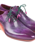Paul Parkman Opanka Construction Purple Hand-Painted Oxfords (ID