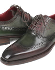 Paul Parkman Goodyear Welted Oxfords Brown & Green (ID