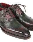 Paul Parkman Goodyear Welted Oxfords Brown & Green (ID