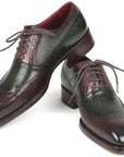 Paul Parkman Goodyear Welted Oxfords Brown & Green (ID