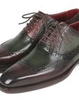 Paul Parkman Goodyear Welted Oxfords Brown & Green (ID