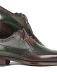 Paul Parkman Goodyear Welted Oxfords Brown & Green (ID