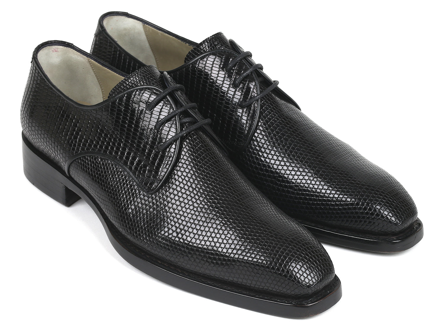 Paul Parkman Beige &amp; Brown Plaid Canvas Derby Shoes (ID