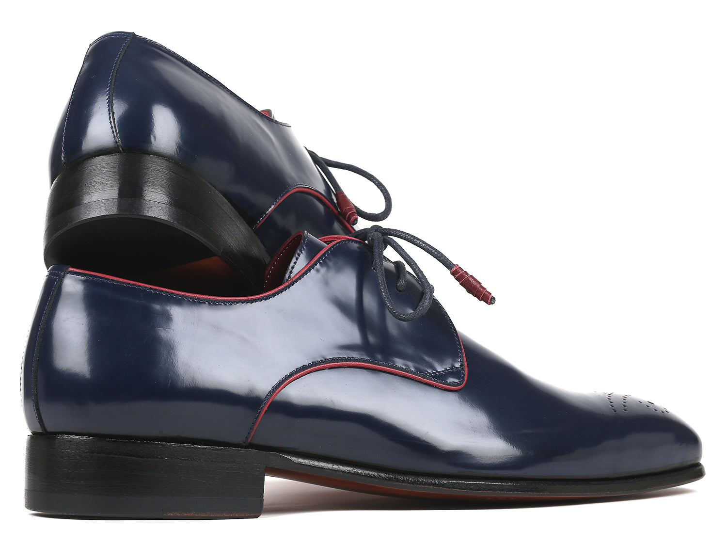 Paul Parkman Beige &amp; Brown Plaid Canvas Derby Shoes (ID