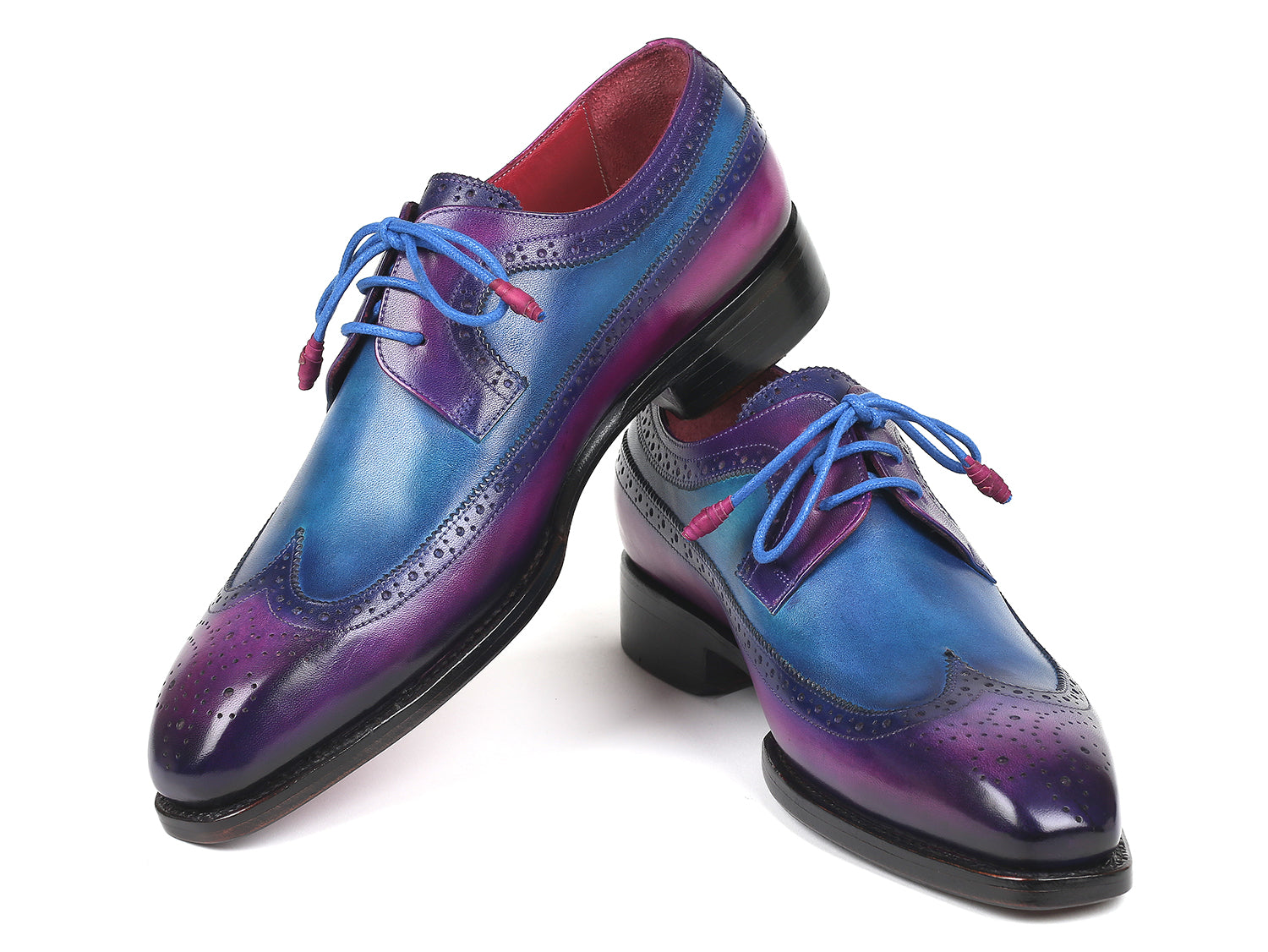 Paul Parkman Beige &amp; Brown Plaid Canvas Derby Shoes (ID