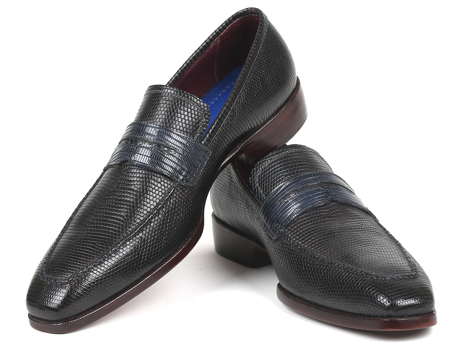 Paul Parkman Beige &amp; Brown Plaid Canvas Derby Shoes (ID