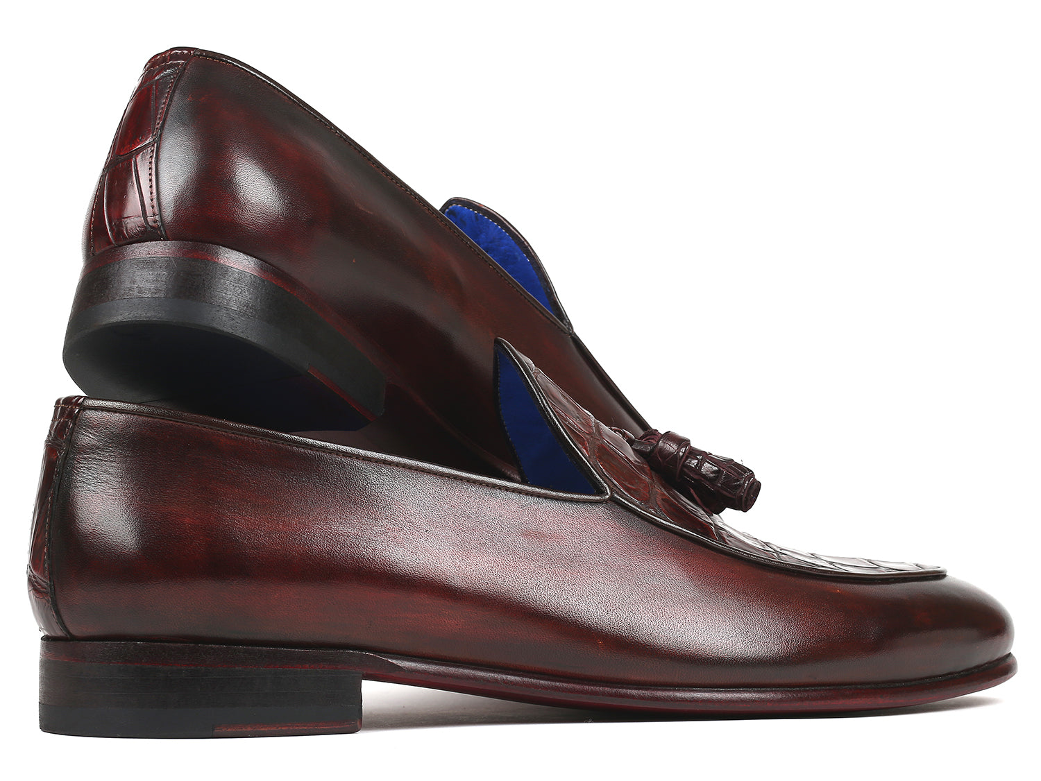 Paul Parkman Beige &amp; Brown Plaid Canvas Derby Shoes (ID