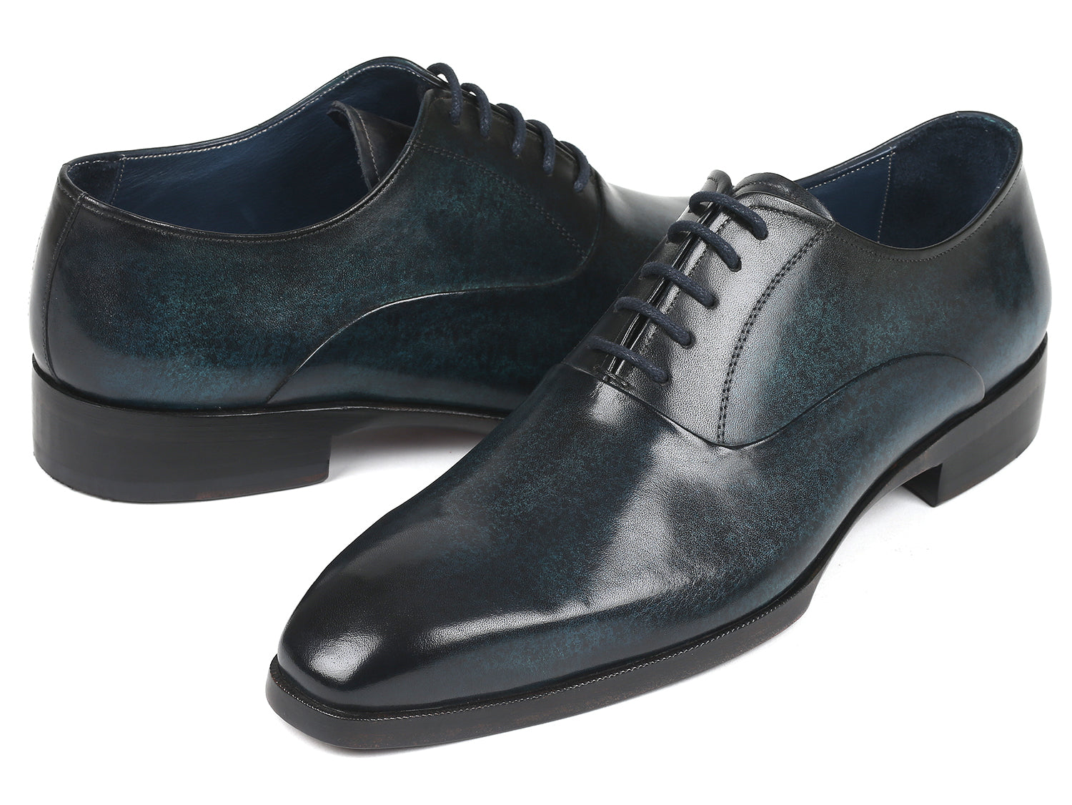 Paul Parkman Beige &amp; Brown Plaid Canvas Derby Shoes (ID
