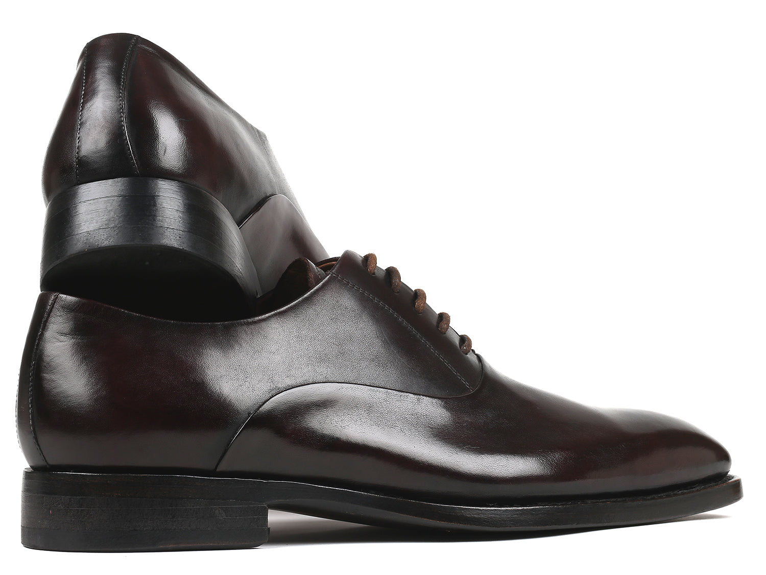 Paul Parkman Beige &amp; Brown Plaid Canvas Derby Shoes (ID